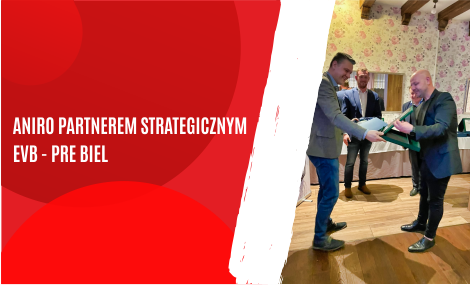 ANIRO nagrodzone certyfikatem Partnera Strategicznego EVB – PRE Biel