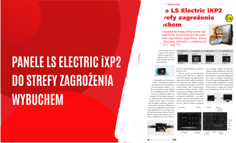 Panele LS Electric iXP2 do strefy zagrożenia wybuchem