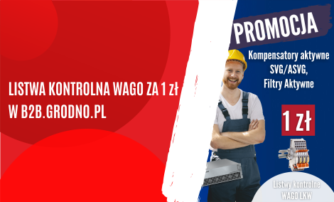 Listwa kontrolna WAGO za 1 zł w Hurtowni GRODNO – ZAKOŃCZONA