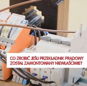 montowanie przekładnika prądowego